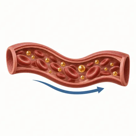 Nano droplets traveling in the bloodstream