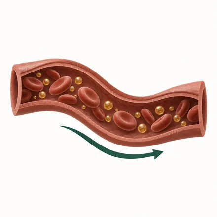 Nano droplets traveling in the bloodstream